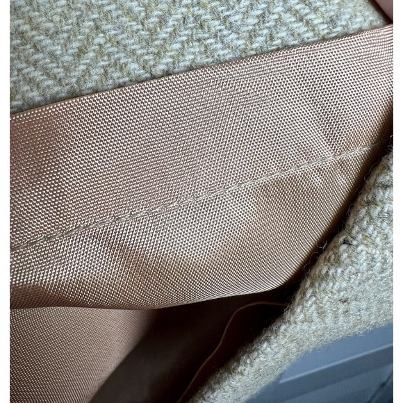 Chaus 100% Lambswool Herringbone Tweed Pencil Skirt Women's Size 10 Beige - Picture 5 of 8